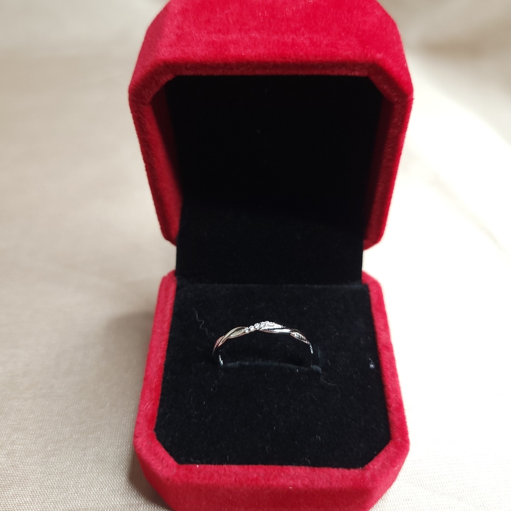 925 Sterling Silver Ring Mobius Winding  Ring